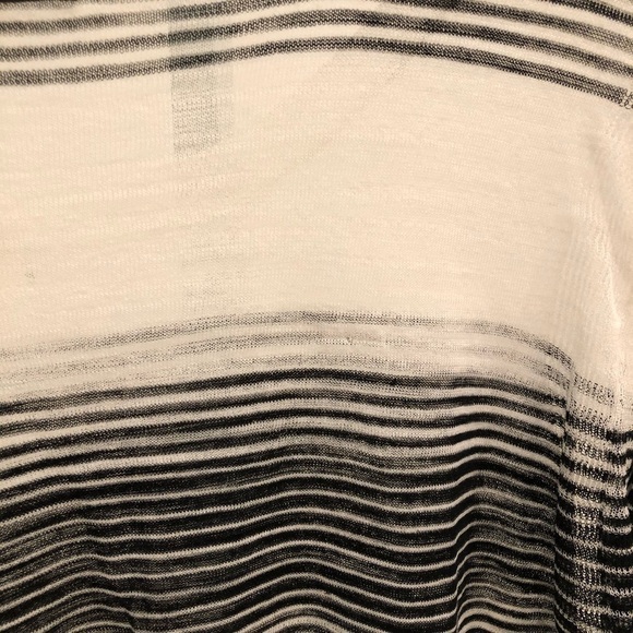 Townsen Women’s Zuma Slub-Knit White and Black Striped Sweater M - Picture 10 of 10